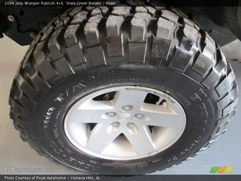 Shale Green Metallic / Khaki 2004 Jeep Wrangler Rubicon 4x4