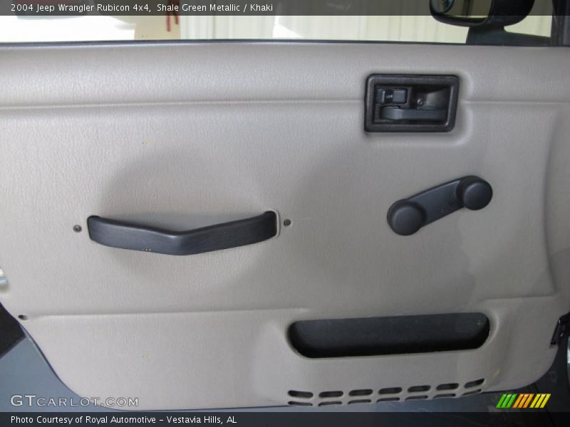 Shale Green Metallic / Khaki 2004 Jeep Wrangler Rubicon 4x4