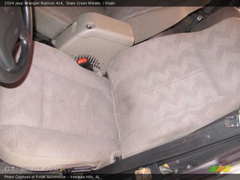 Shale Green Metallic / Khaki 2004 Jeep Wrangler Rubicon 4x4