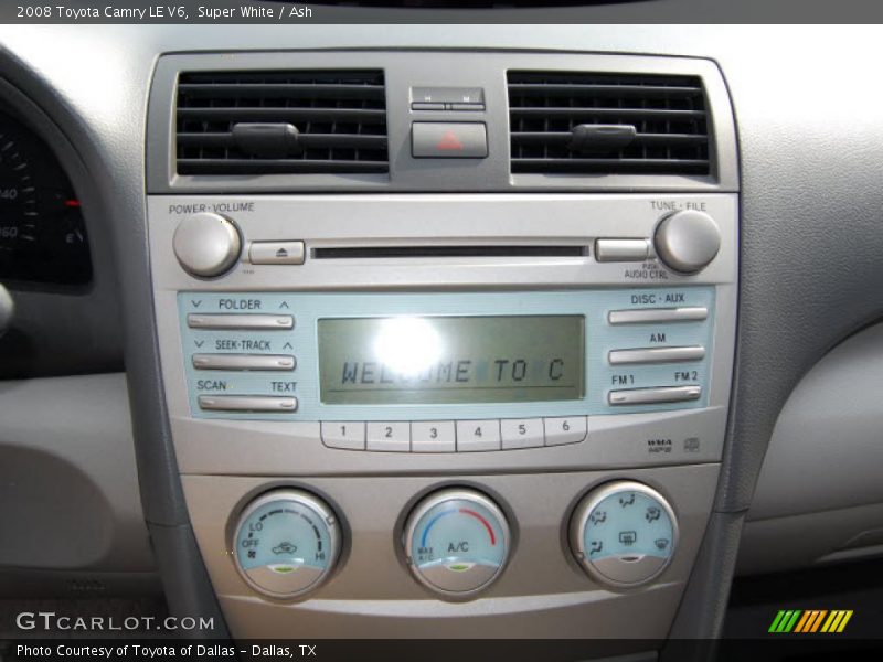 Super White / Ash 2008 Toyota Camry LE V6