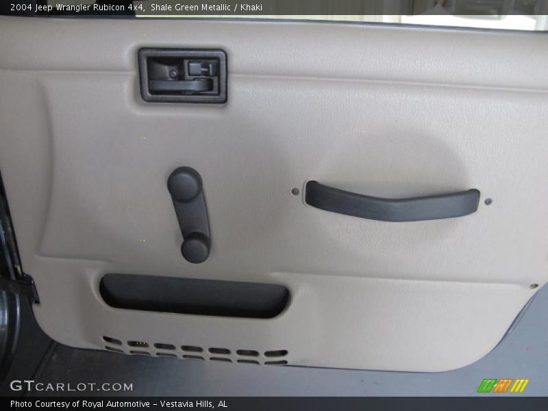 Shale Green Metallic / Khaki 2004 Jeep Wrangler Rubicon 4x4