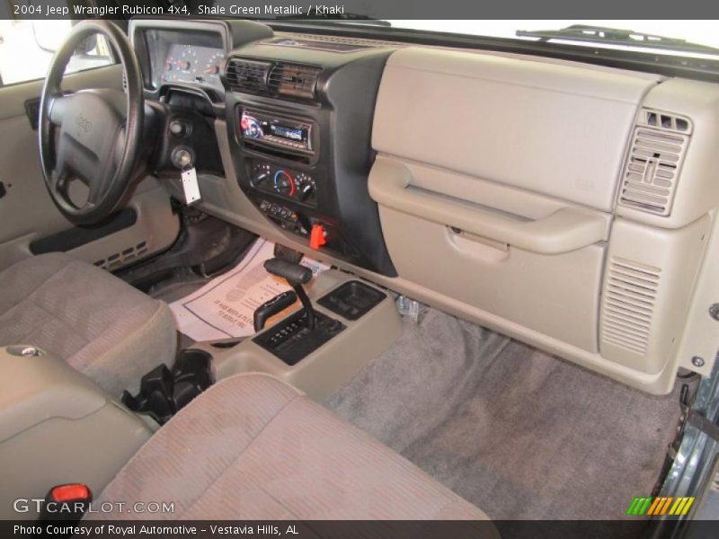 Shale Green Metallic / Khaki 2004 Jeep Wrangler Rubicon 4x4