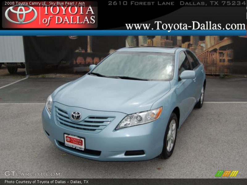 Sky Blue Pearl / Ash 2008 Toyota Camry LE