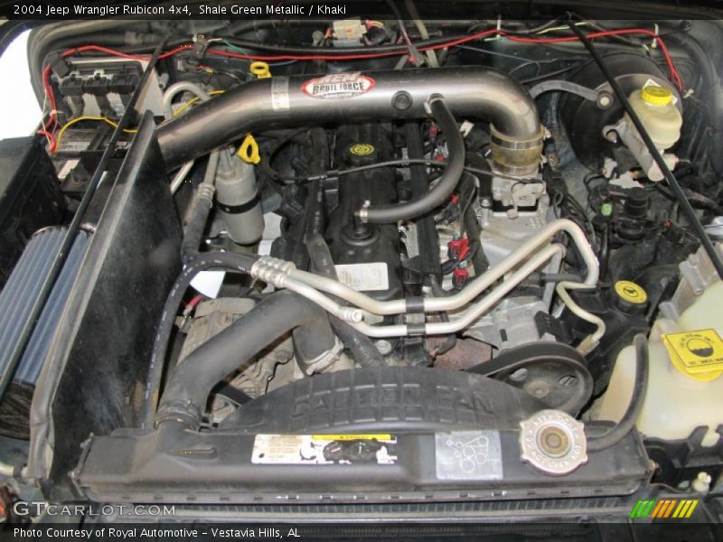 Shale Green Metallic / Khaki 2004 Jeep Wrangler Rubicon 4x4