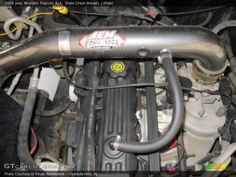Shale Green Metallic / Khaki 2004 Jeep Wrangler Rubicon 4x4
