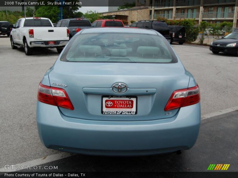 Sky Blue Pearl / Ash 2008 Toyota Camry LE