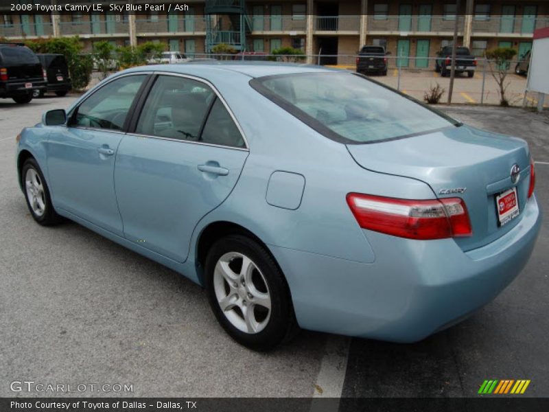 Sky Blue Pearl / Ash 2008 Toyota Camry LE