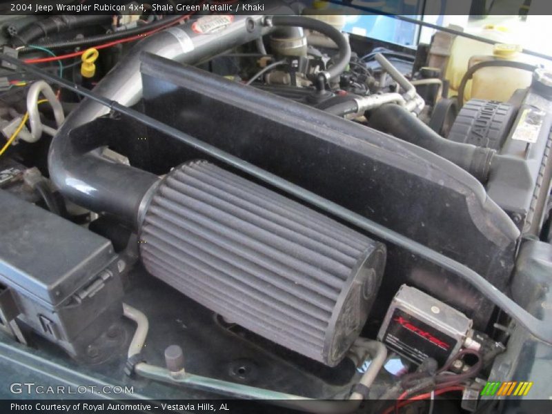 Shale Green Metallic / Khaki 2004 Jeep Wrangler Rubicon 4x4