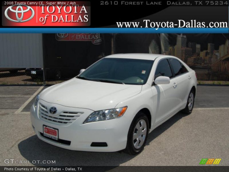 Super White / Ash 2008 Toyota Camry CE