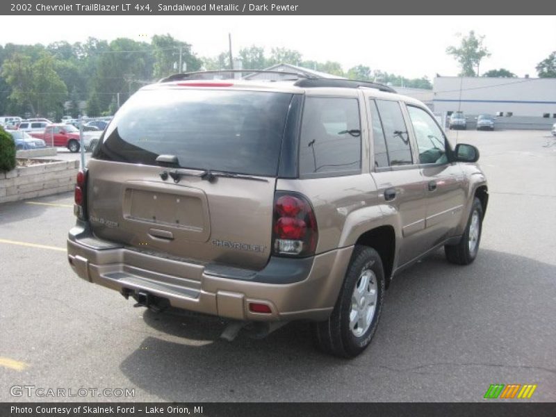 Sandalwood Metallic / Dark Pewter 2002 Chevrolet TrailBlazer LT 4x4