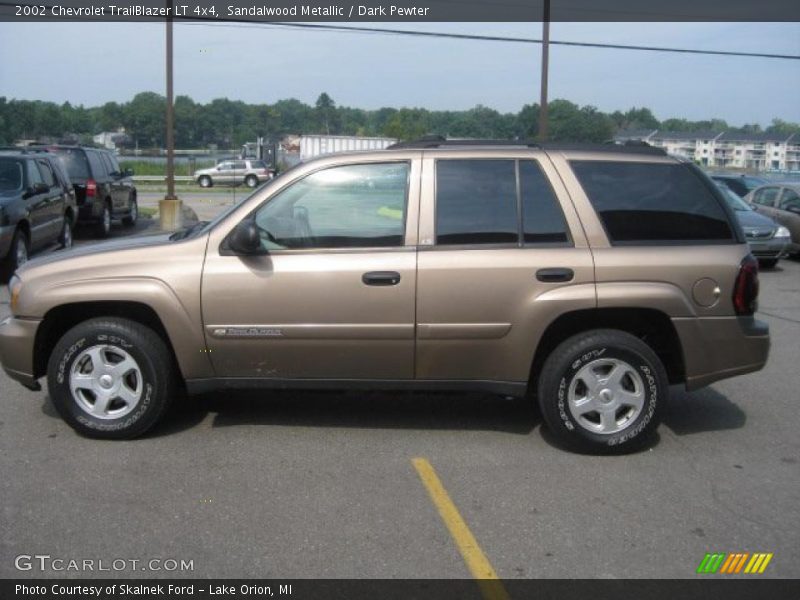 Sandalwood Metallic / Dark Pewter 2002 Chevrolet TrailBlazer LT 4x4