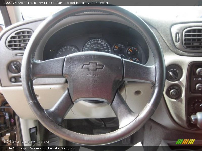 Sandalwood Metallic / Dark Pewter 2002 Chevrolet TrailBlazer LT 4x4