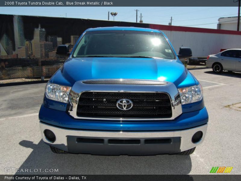 Blue Streak Metallic / Black 2008 Toyota Tundra Double Cab