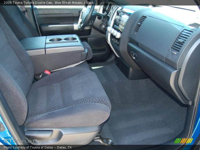 Blue Streak Metallic / Black 2008 Toyota Tundra Double Cab