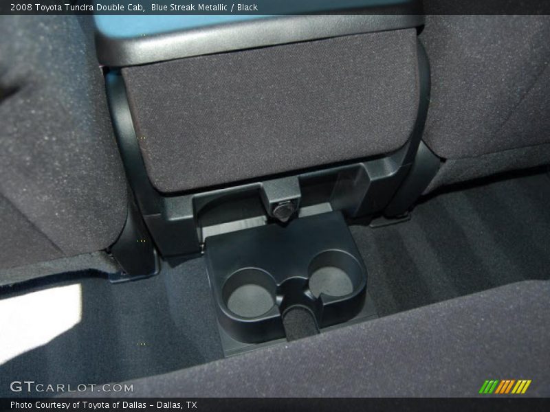 Blue Streak Metallic / Black 2008 Toyota Tundra Double Cab
