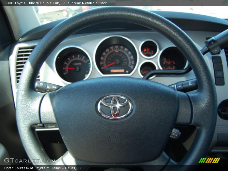 Blue Streak Metallic / Black 2008 Toyota Tundra Double Cab