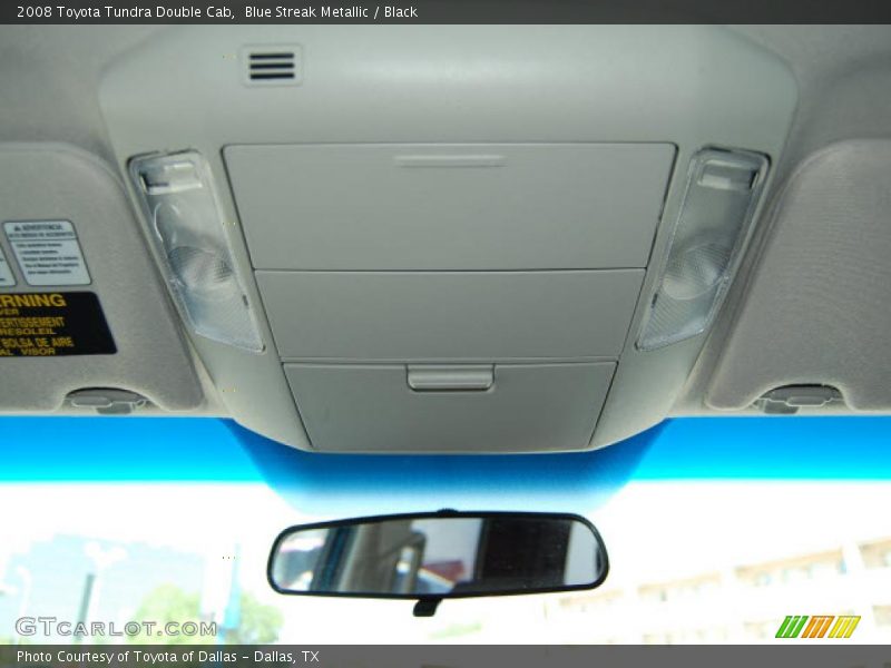 Blue Streak Metallic / Black 2008 Toyota Tundra Double Cab