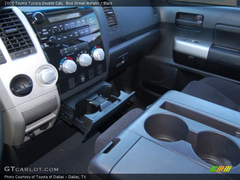 Blue Streak Metallic / Black 2008 Toyota Tundra Double Cab