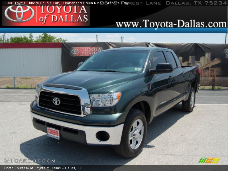 Timberland Green Mica / Graphite Gray 2008 Toyota Tundra Double Cab