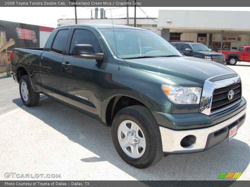 Timberland Green Mica / Graphite Gray 2008 Toyota Tundra Double Cab