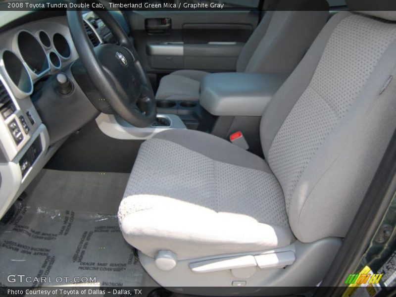 Timberland Green Mica / Graphite Gray 2008 Toyota Tundra Double Cab