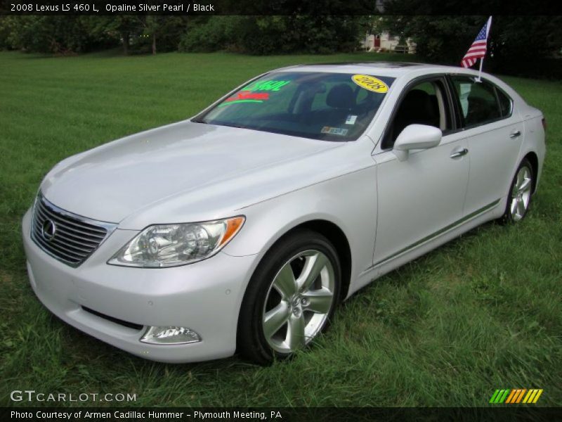 Opaline Silver Pearl / Black 2008 Lexus LS 460 L
