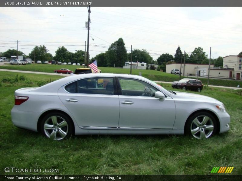 Opaline Silver Pearl / Black 2008 Lexus LS 460 L