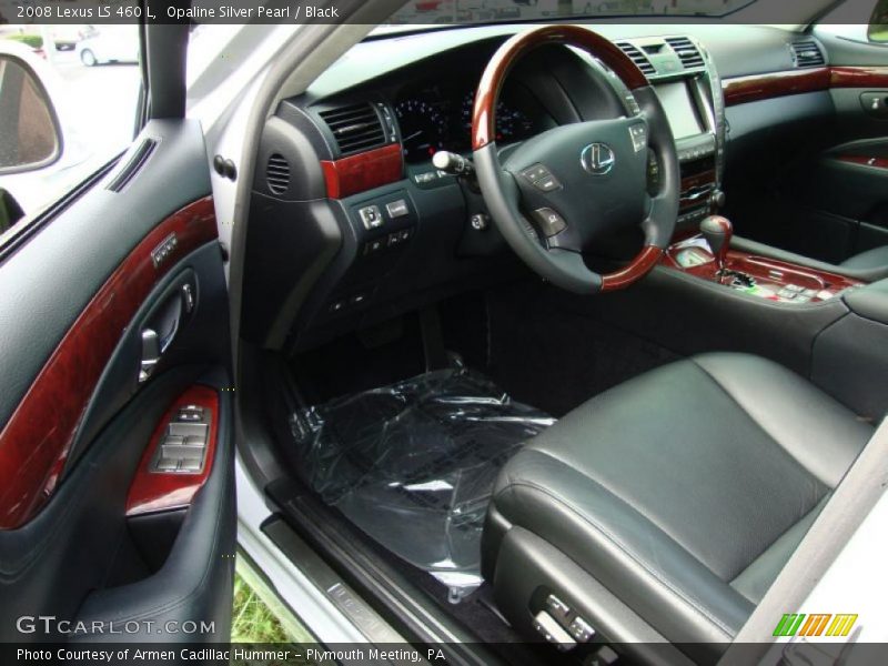 Opaline Silver Pearl / Black 2008 Lexus LS 460 L