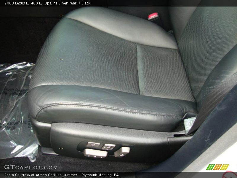 Opaline Silver Pearl / Black 2008 Lexus LS 460 L