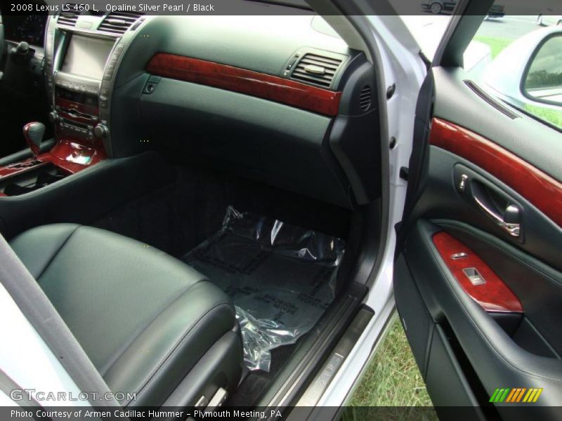 Opaline Silver Pearl / Black 2008 Lexus LS 460 L