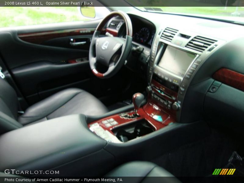 Opaline Silver Pearl / Black 2008 Lexus LS 460 L