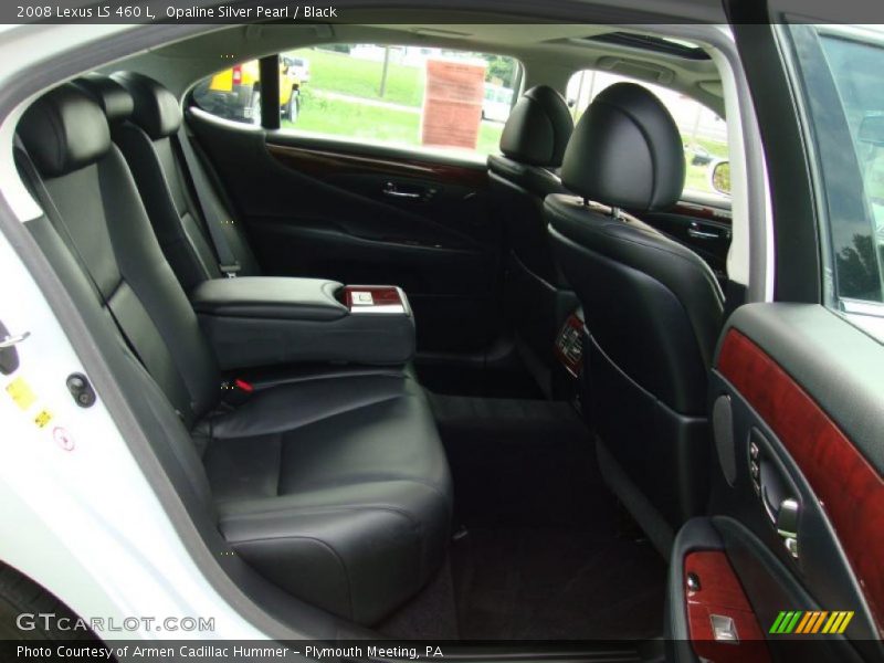 Opaline Silver Pearl / Black 2008 Lexus LS 460 L