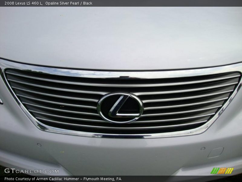 Opaline Silver Pearl / Black 2008 Lexus LS 460 L
