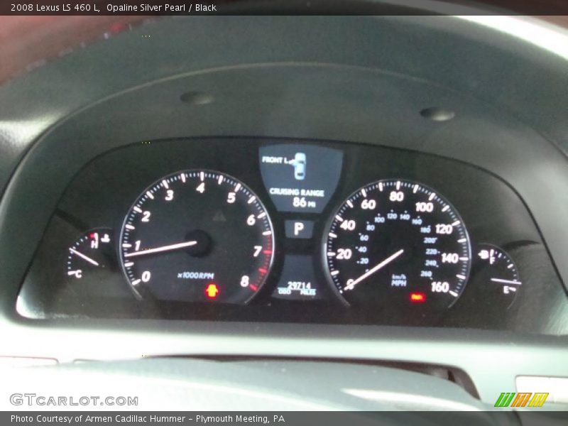 Opaline Silver Pearl / Black 2008 Lexus LS 460 L