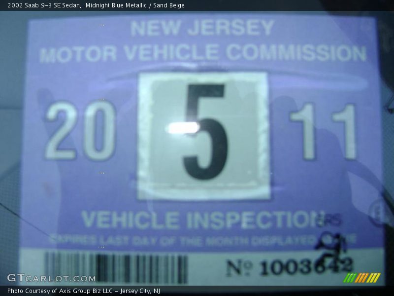 Midnight Blue Metallic / Sand Beige 2002 Saab 9-3 SE Sedan