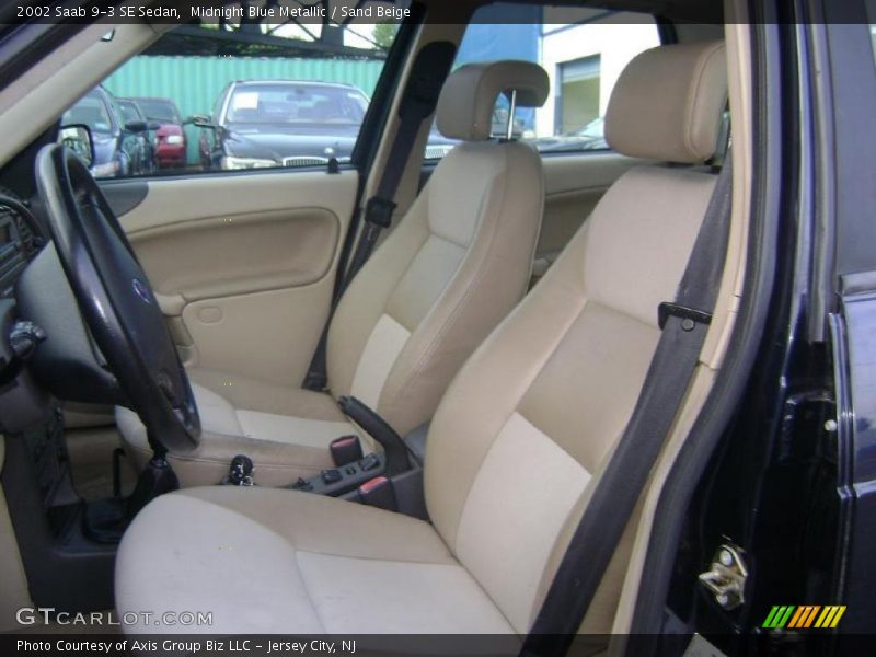 Midnight Blue Metallic / Sand Beige 2002 Saab 9-3 SE Sedan