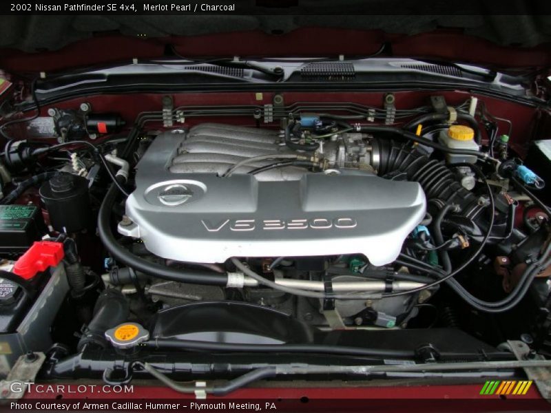 Merlot Pearl / Charcoal 2002 Nissan Pathfinder SE 4x4