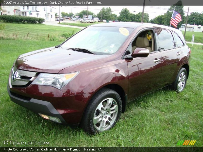 Dark Cherry Red Pearl / Parchment 2007 Acura MDX Technology