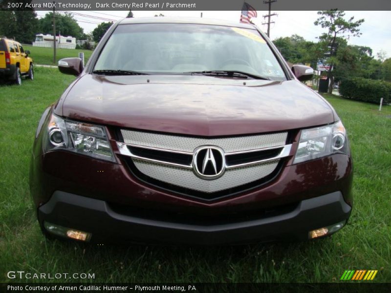 Dark Cherry Red Pearl / Parchment 2007 Acura MDX Technology