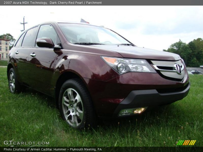 Dark Cherry Red Pearl / Parchment 2007 Acura MDX Technology