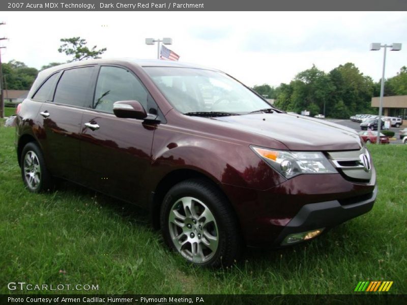 Dark Cherry Red Pearl / Parchment 2007 Acura MDX Technology