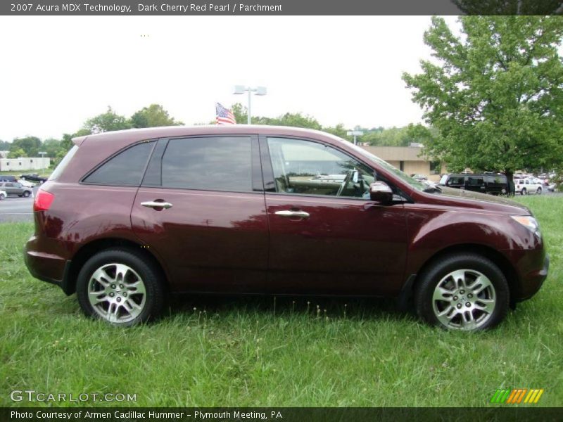 Dark Cherry Red Pearl / Parchment 2007 Acura MDX Technology