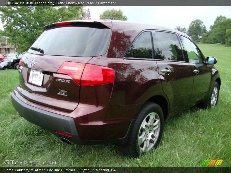 Dark Cherry Red Pearl / Parchment 2007 Acura MDX Technology