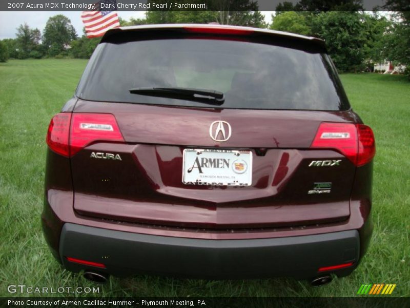 Dark Cherry Red Pearl / Parchment 2007 Acura MDX Technology