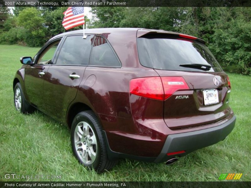 Dark Cherry Red Pearl / Parchment 2007 Acura MDX Technology