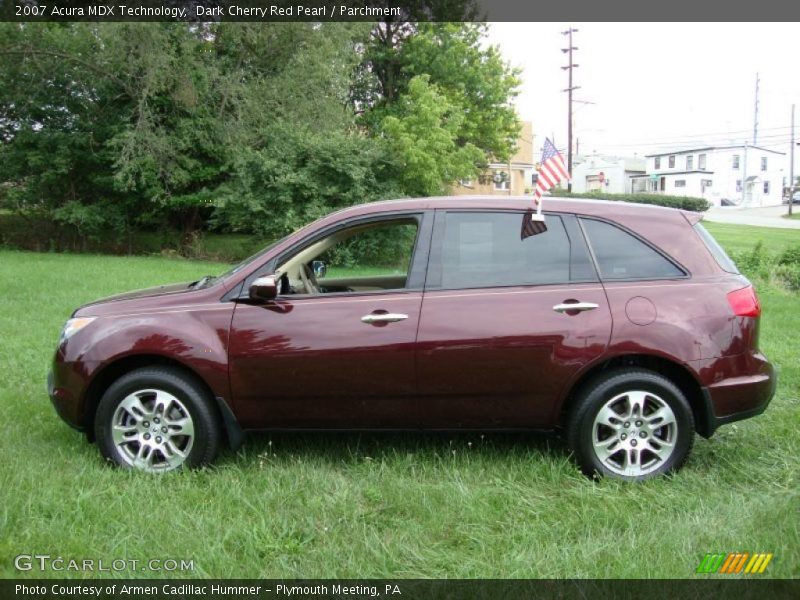 Dark Cherry Red Pearl / Parchment 2007 Acura MDX Technology
