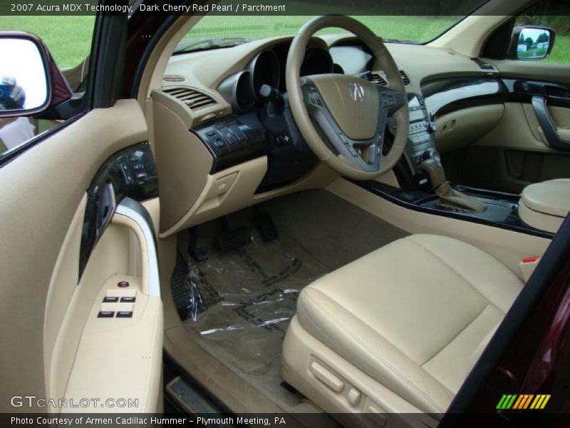 Dark Cherry Red Pearl / Parchment 2007 Acura MDX Technology