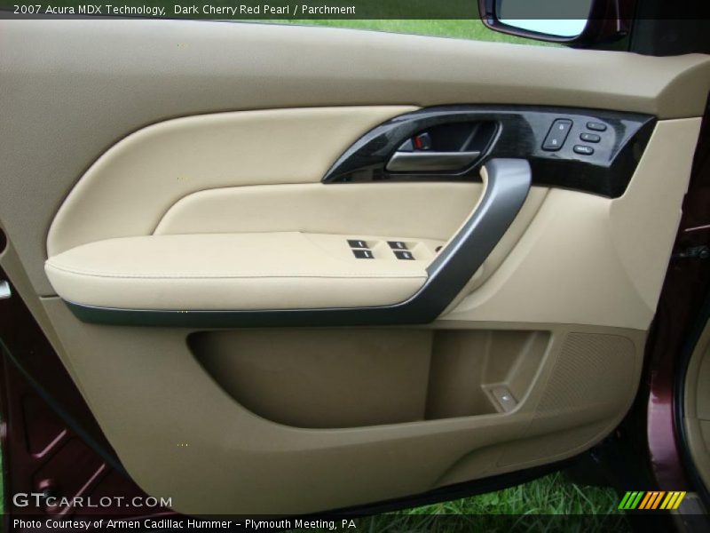 Dark Cherry Red Pearl / Parchment 2007 Acura MDX Technology
