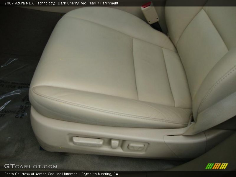 Dark Cherry Red Pearl / Parchment 2007 Acura MDX Technology