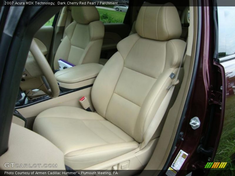 Dark Cherry Red Pearl / Parchment 2007 Acura MDX Technology